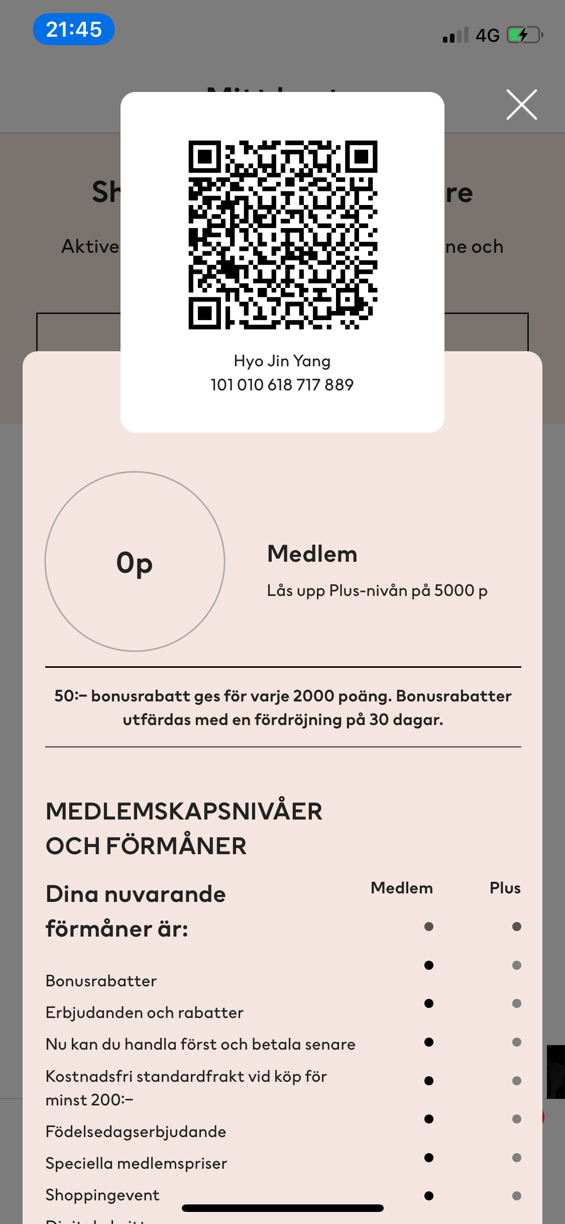 H&M Membership Program - Member Benefits