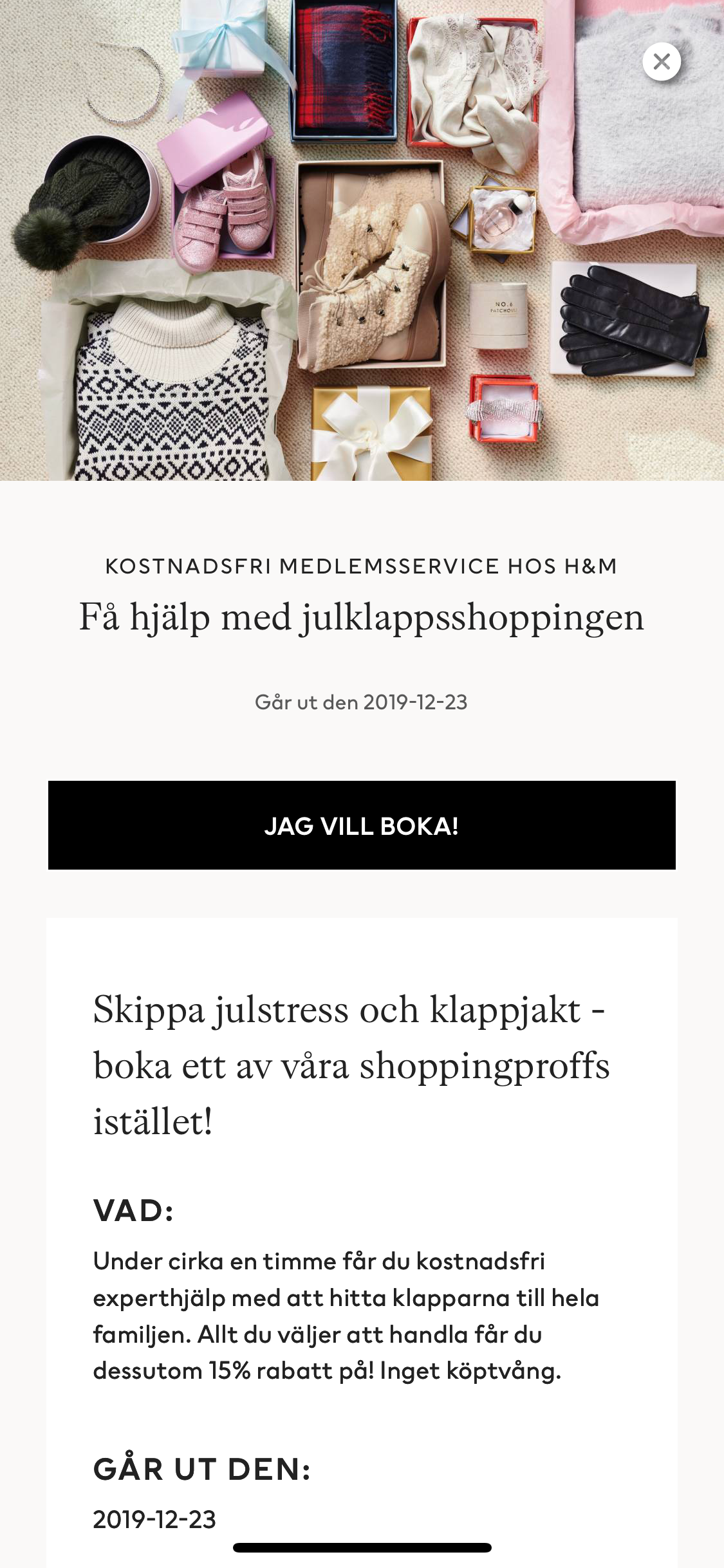H&M Membership Program - User Journey
