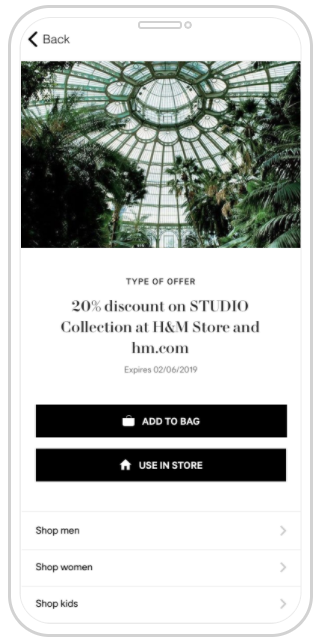Omni-channel vouchers can be found on My page and checkout