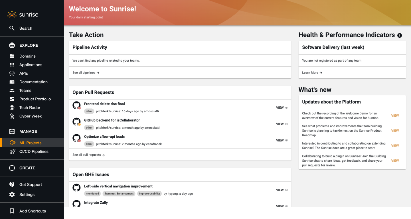 Zalando Builder Platform - After: persistent left-side vertical navigation